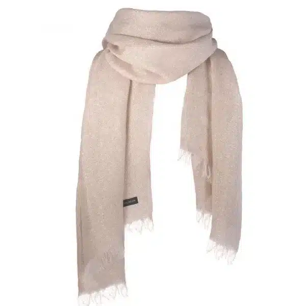 CHIARA SCARF Linen / pale pink Lurex Balmuir