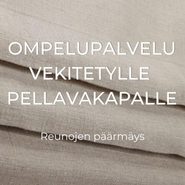 Ompelupalvelu vekitetylle pellavakapalle