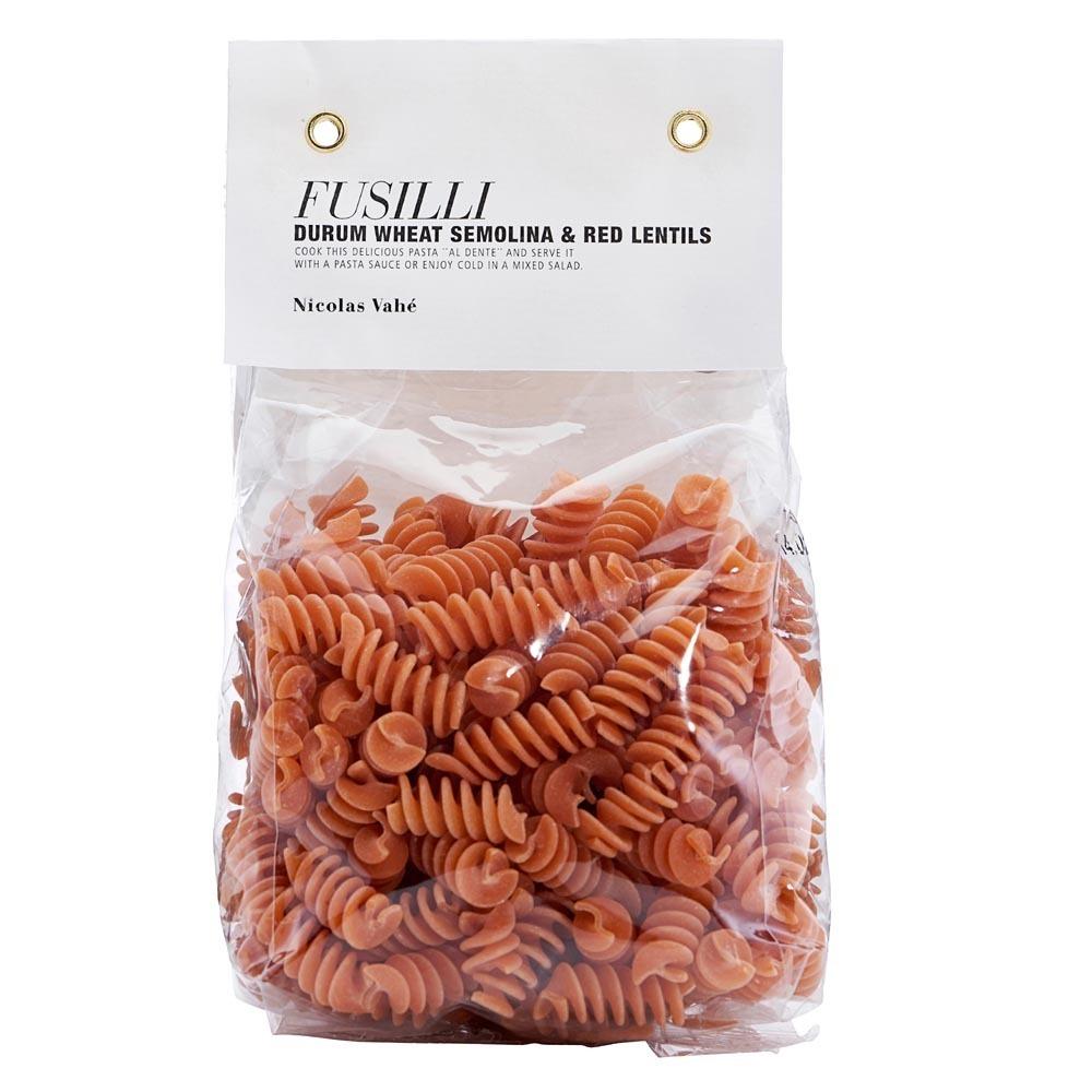 Pasta Fusilli punainen linssi 250g Nicolas Vahe - Annival Sisustus & muoti