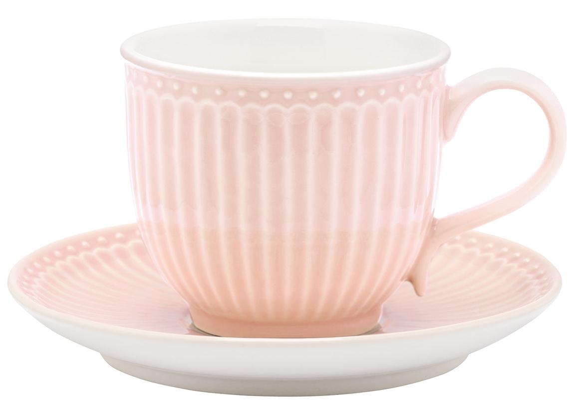 Cup & saucer Alice pale pink Greengate