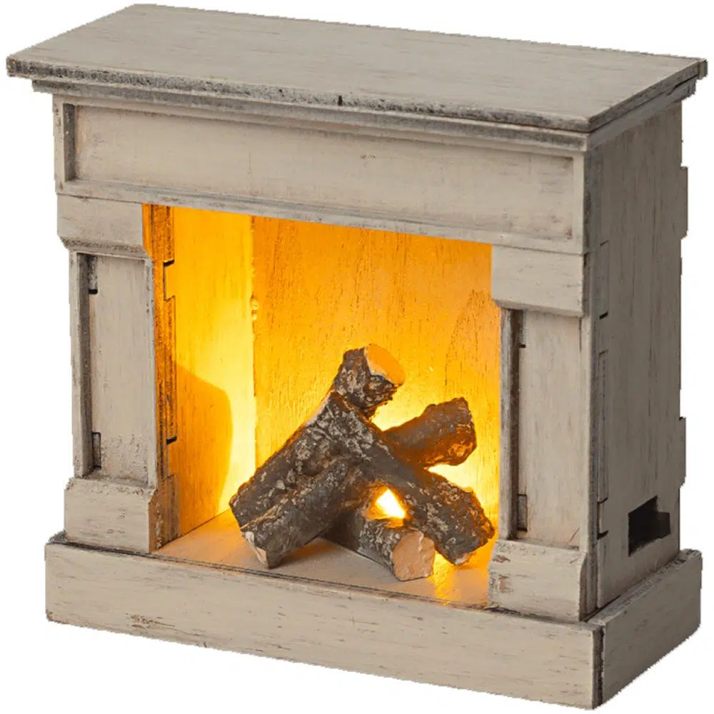 Fireplace miniature off-white Maileg