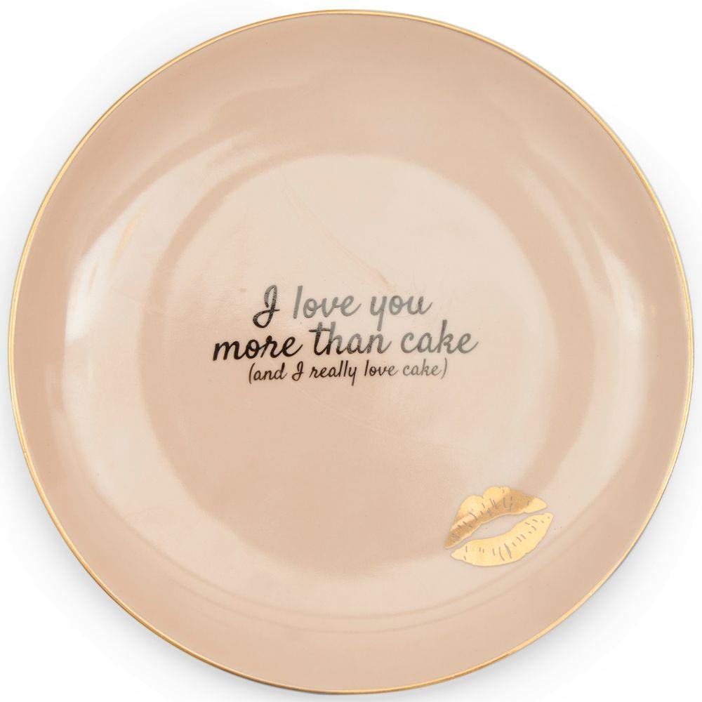 I Love You More Than Cake Plate Rivièra Maison