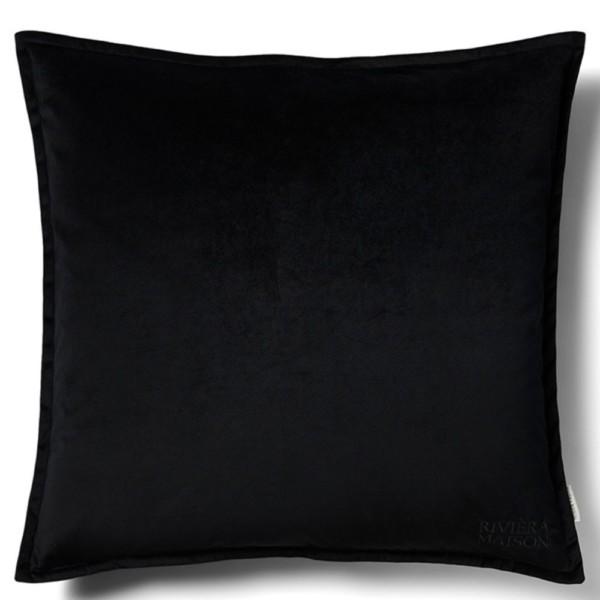 RM Velvet Pillow Cover black 60x60 Rivièra Maison