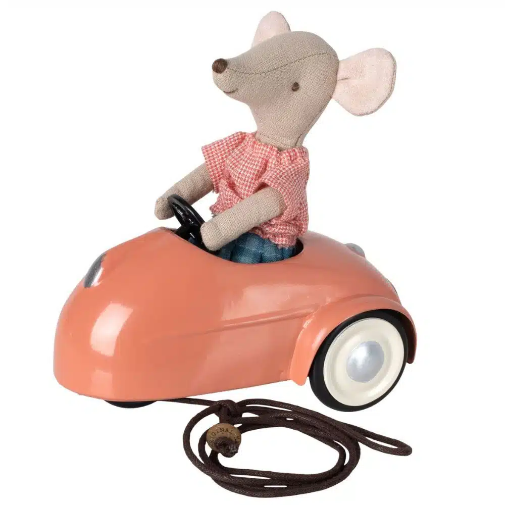 Mouse car coral Maileg