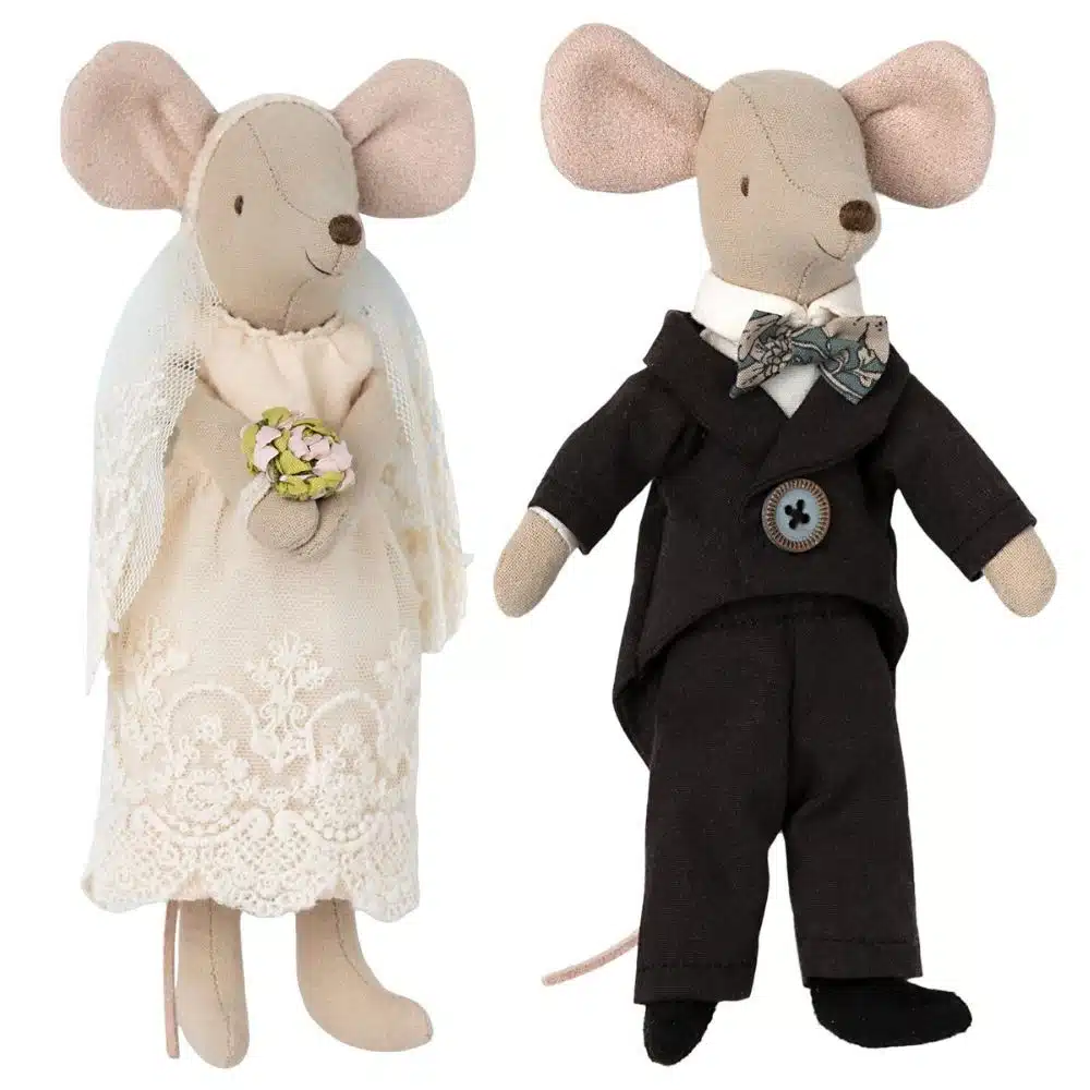 Wedding mice couple in box Maileg