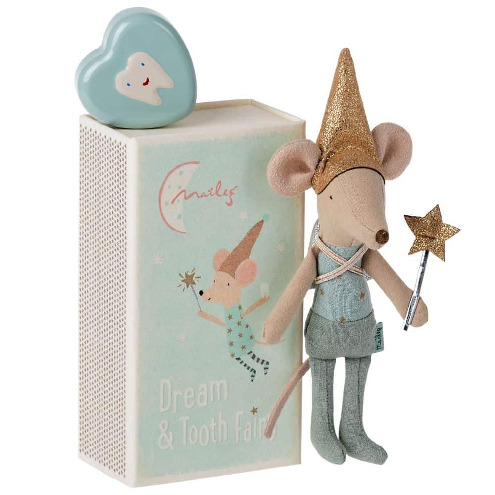 Tooth Fairy Mouse blue Maileg