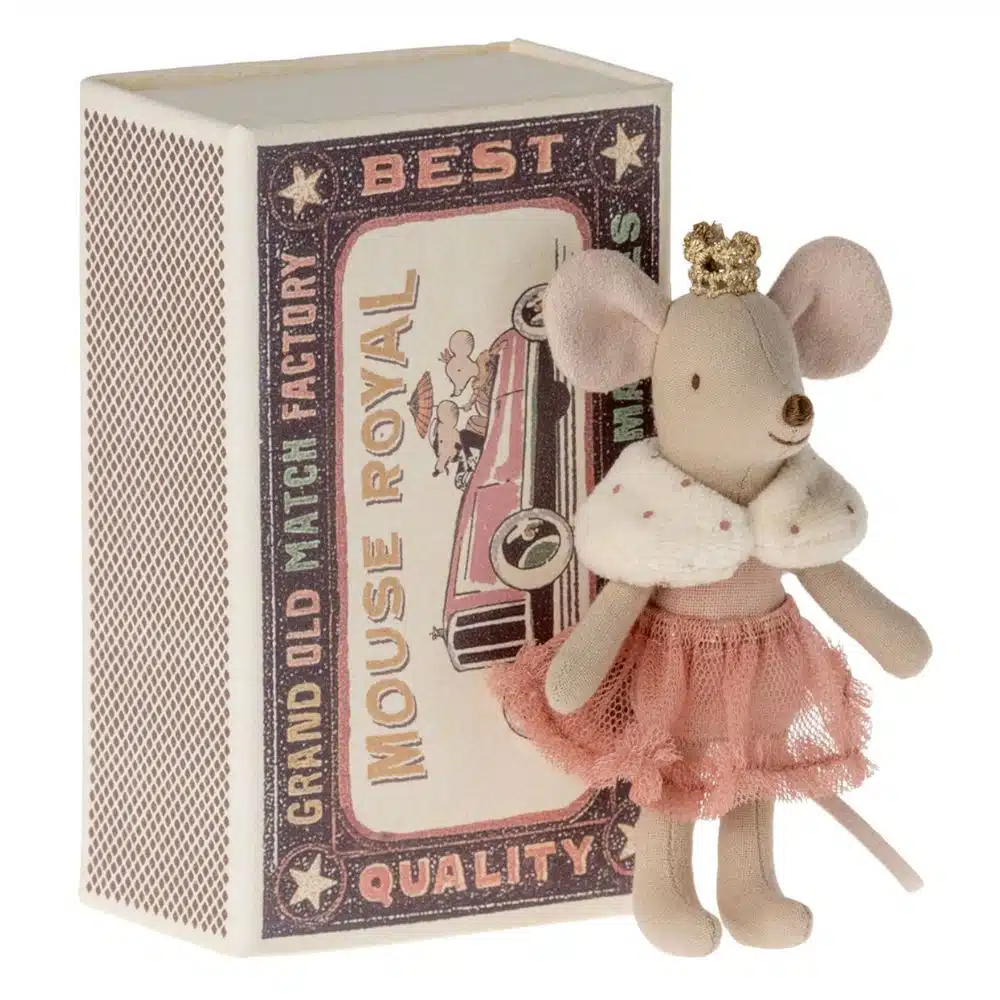 Princess mouse little sister in matchbox Maileg
