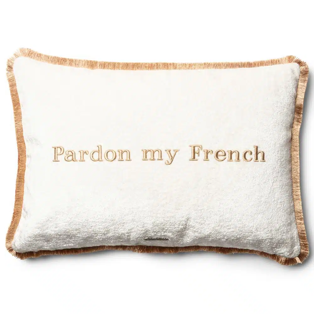 Tyynynpäällinen Pardon my French  65x45 Rivièra Maison