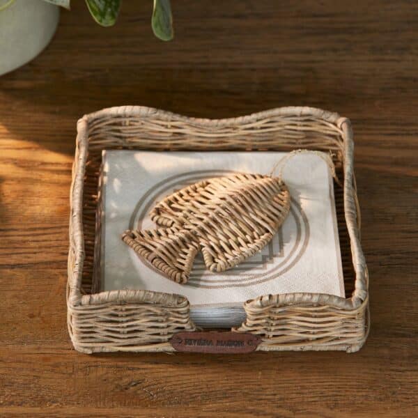 Napkin holder Rustic Rattan Fish Rivièra Maison