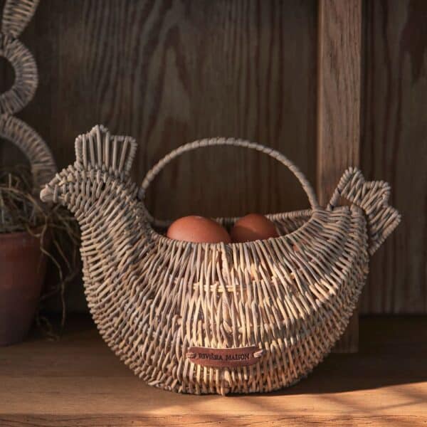 Basket Rustic Rattan Lovely Chicken Rivièra Maison