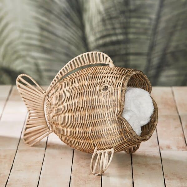 Decoration Basket Rustic Rattan Fish Rivièra Maison