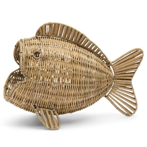 Decoration Basket Rustic Rattan Fish Rivièra Maison