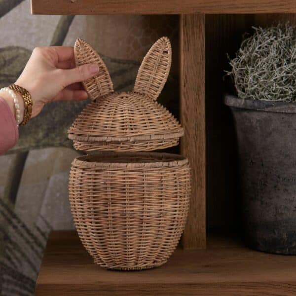 Basket Rustic Rattan Easter Bunny Rivièra Maison