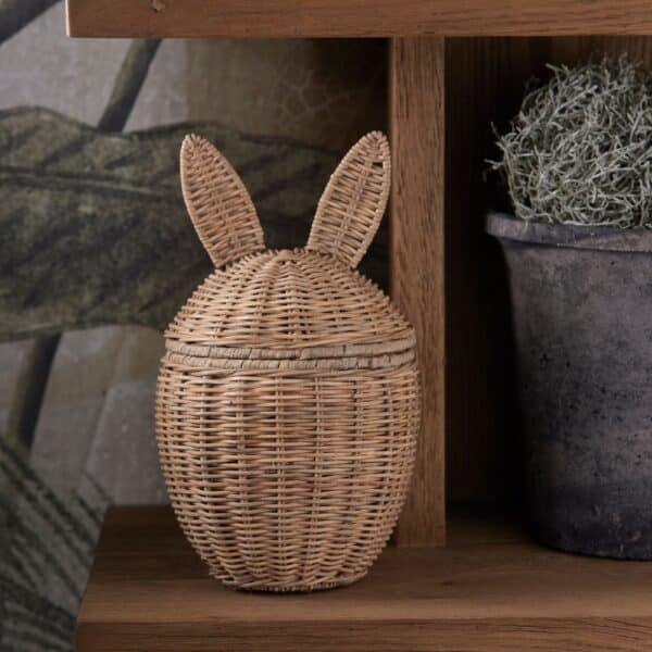 Basket Rustic Rattan Easter Bunny Rivièra Maison