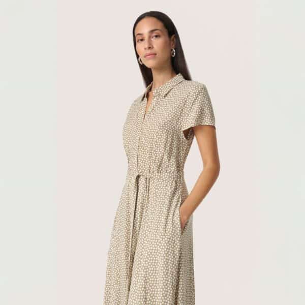 Mekko kuviollinen khaki Soaked