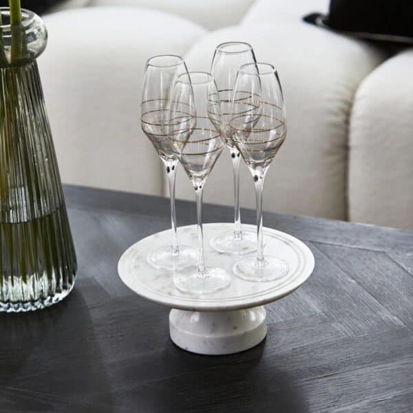 Bubbles Glass Elegant Swirl Riviera Maison