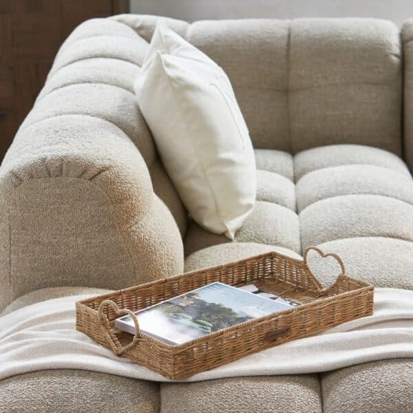 Tray Rustic Rattan Happy Heart Rivièra Maison