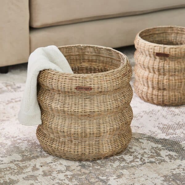 Basket Menaggio Rustic Rattan M Rivièra Maison