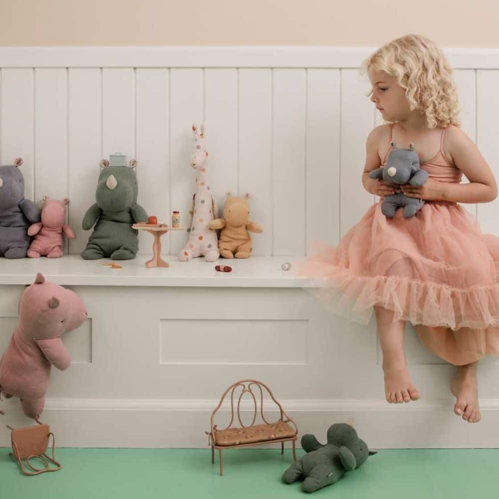 Hippo 22cm keltainen Maileg