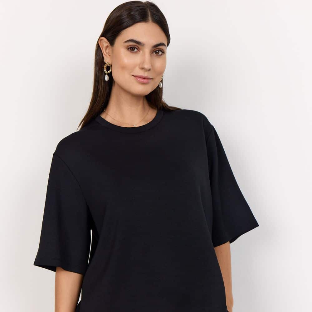 Collegepaita musta SC