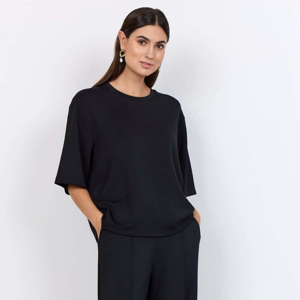 Collegepaita musta SC