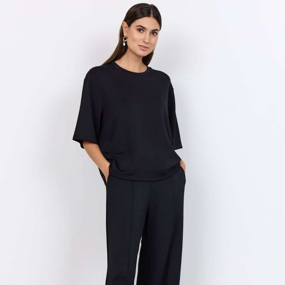 Collegepaita musta SC