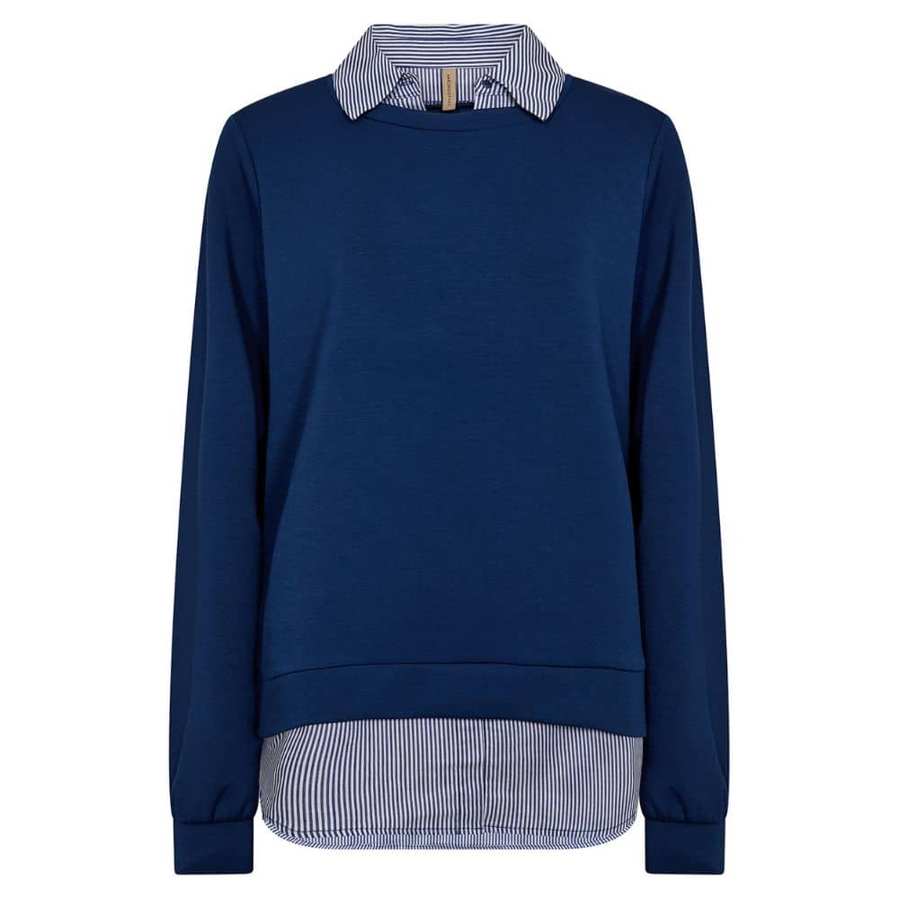 Collegepaita kauluksilla sininen SC | REILU MITOITUS!