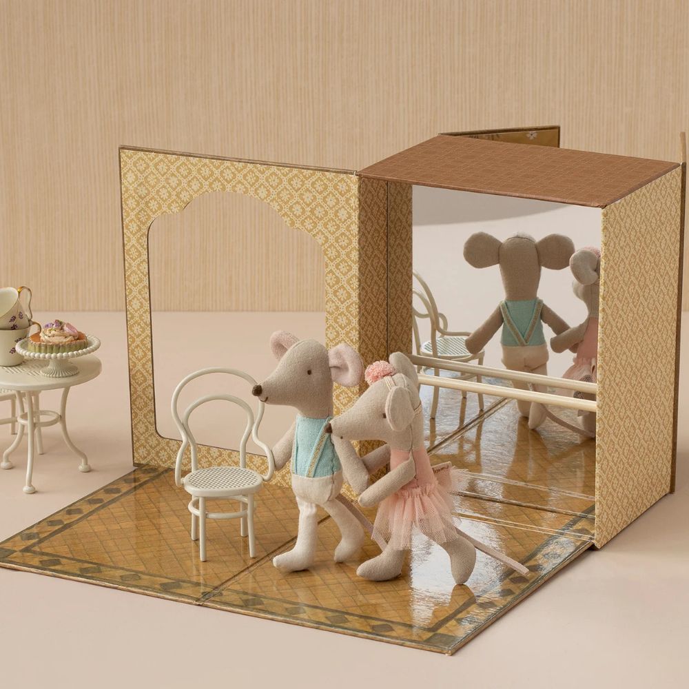 Hiiret + tanssistudio, kerrossänky Maileg