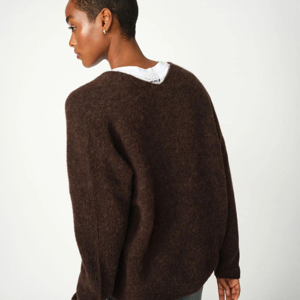 Alpakkaneule Thora ruskea Mos Mosh | ERITYISEN REILU MITOITUS!