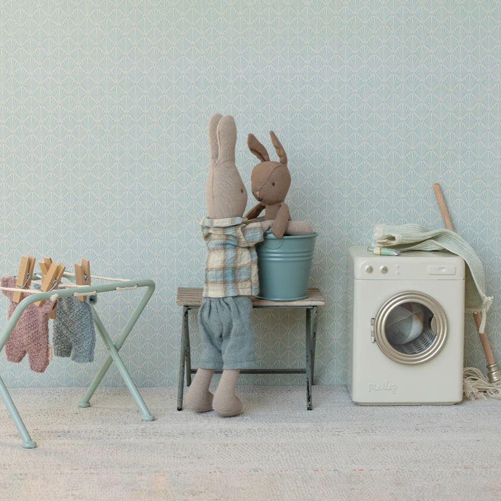 Rabbit set micro brown/blue Maileg PRE-SALE