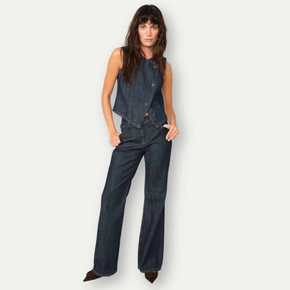 Farkkuliivi Ceden tummansininen Mos Mosh