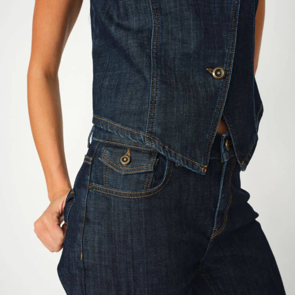 Farkkuliivi Ceden tummansininen Mos Mosh