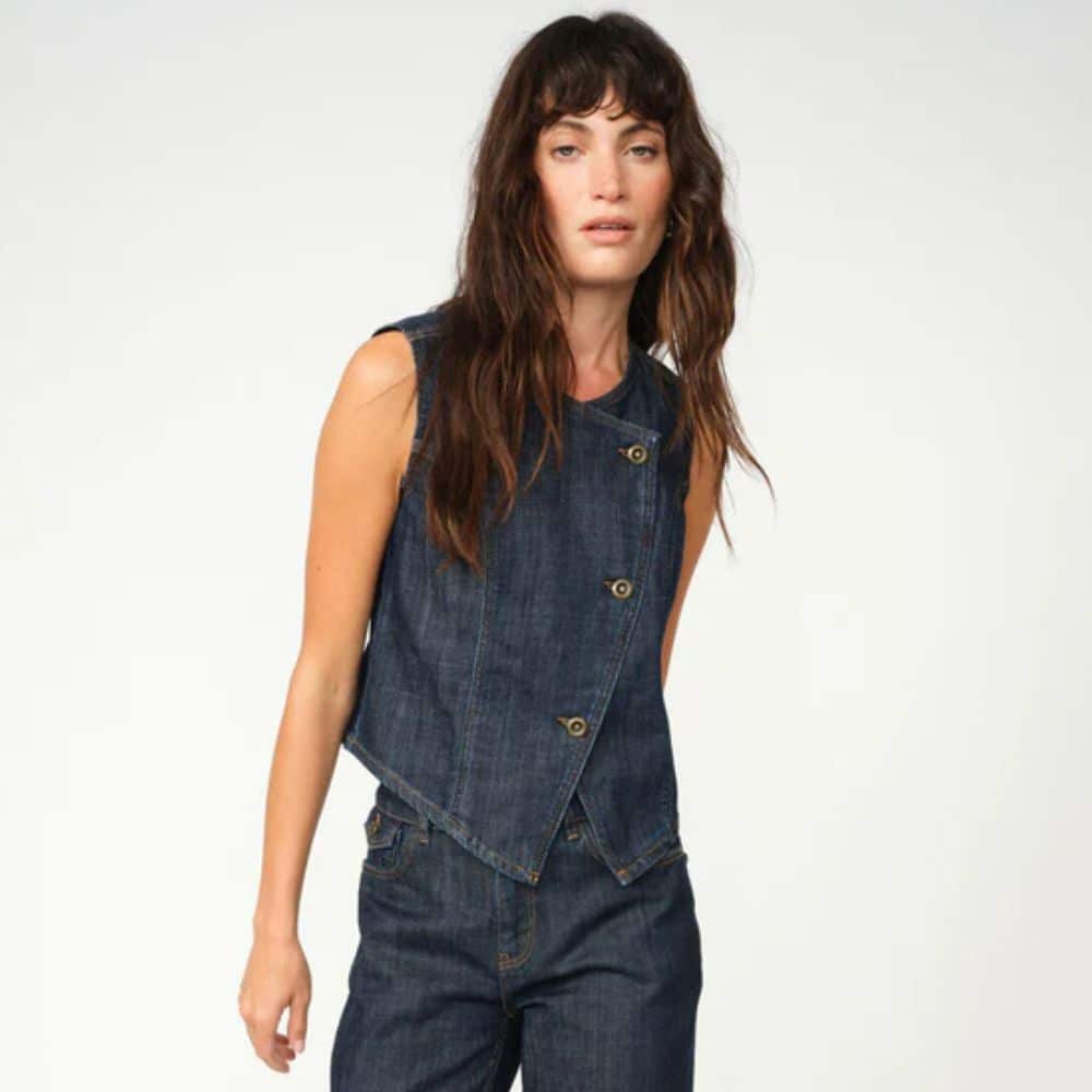 Farkkuliivi Ceden tummansininen Mos Mosh