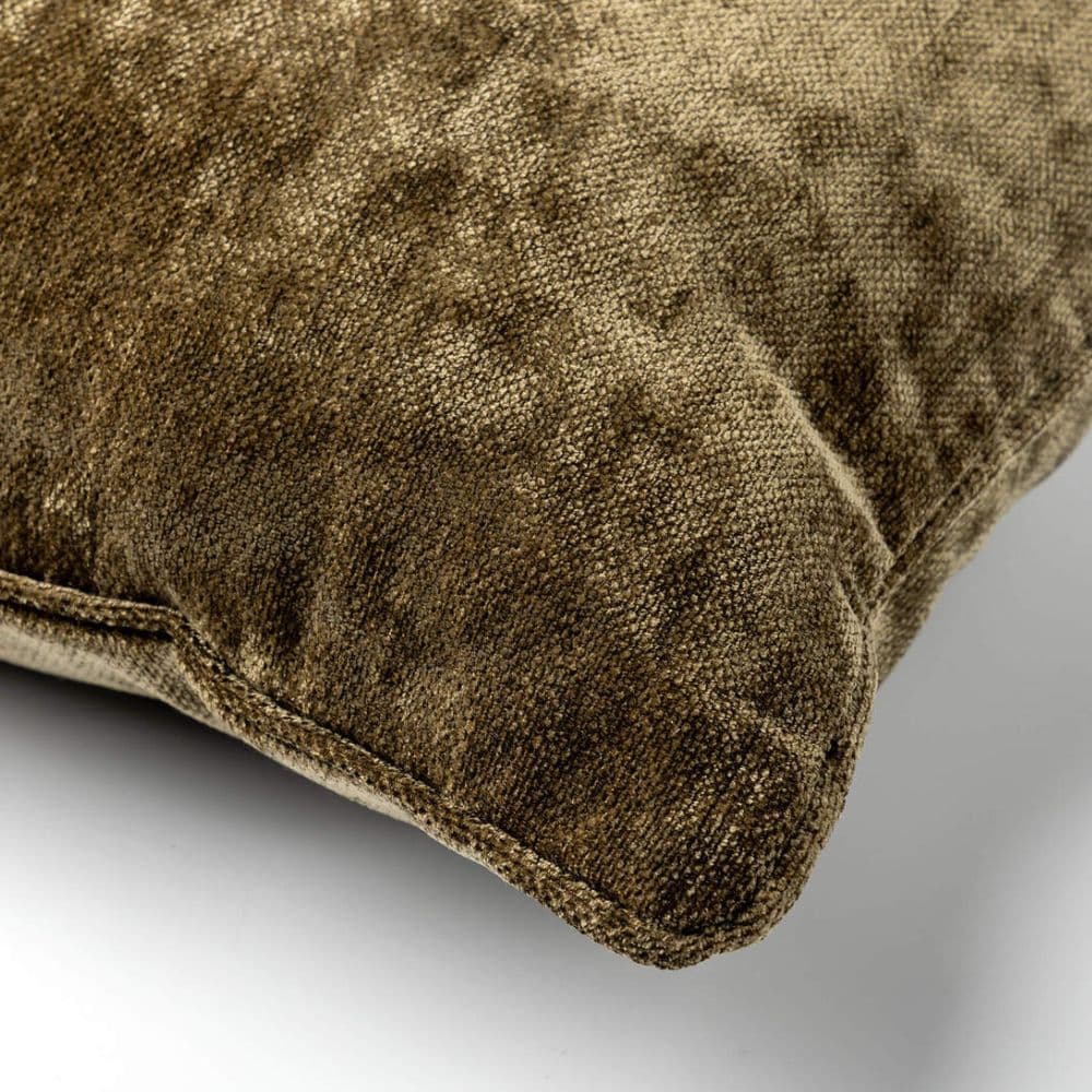 Samettityyynynpäällinen 45x45 oliivinvihreä DD