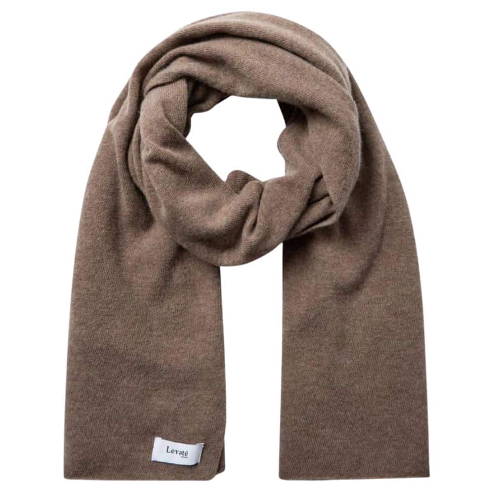 Merinovillakaulahuivi ruskea LR