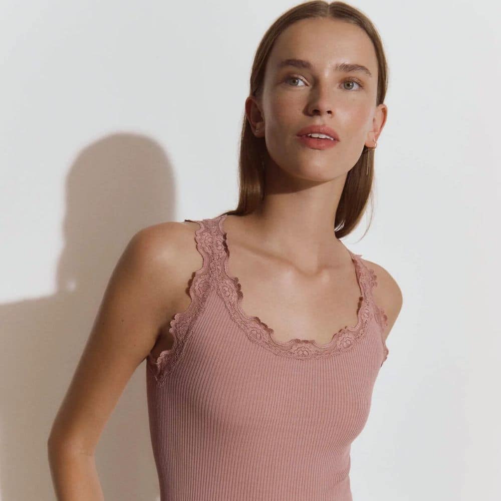 Silkkitoppi vanha roosa Rosemunde