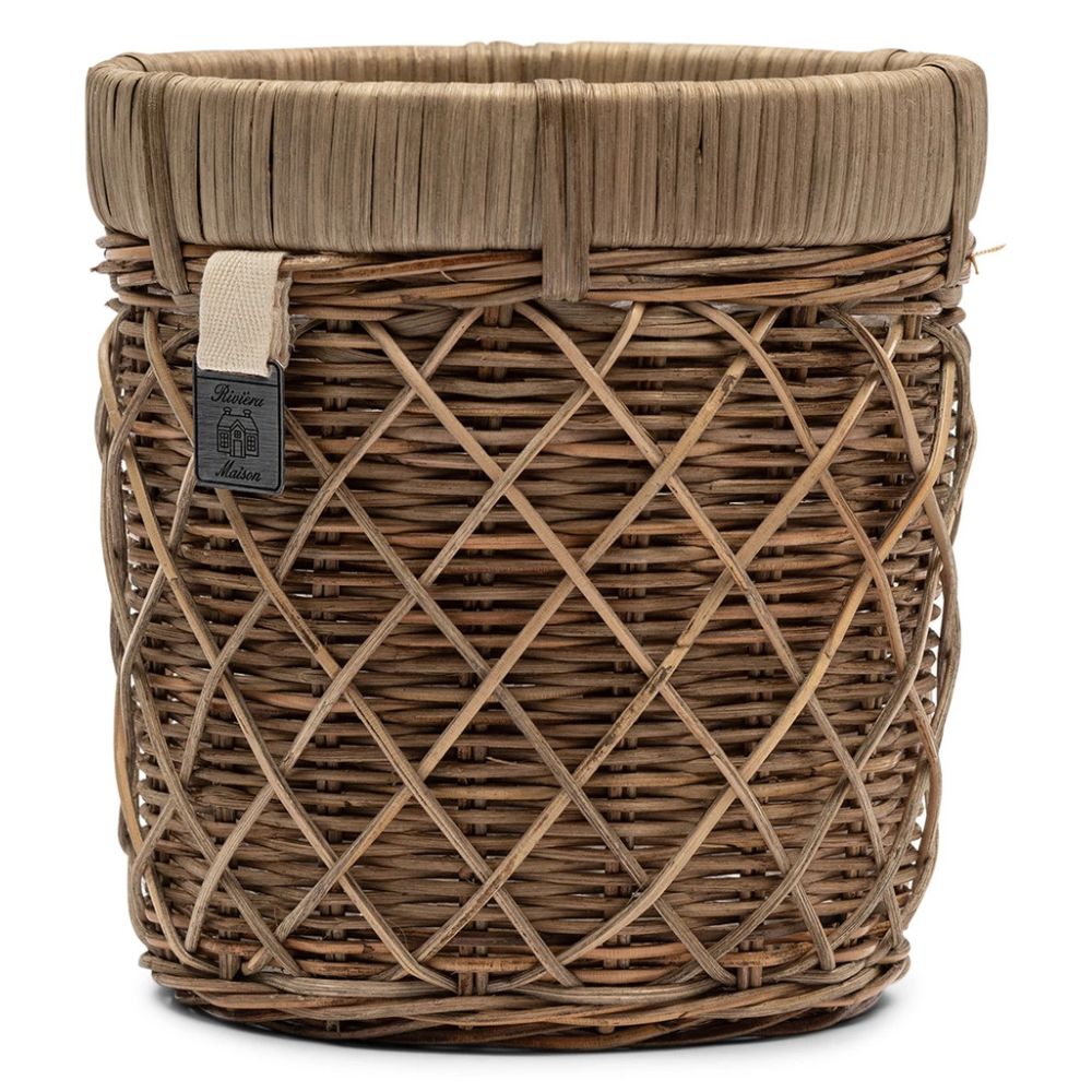 Flower Pot Rustic Rattan Diamond S Rivièra Maison