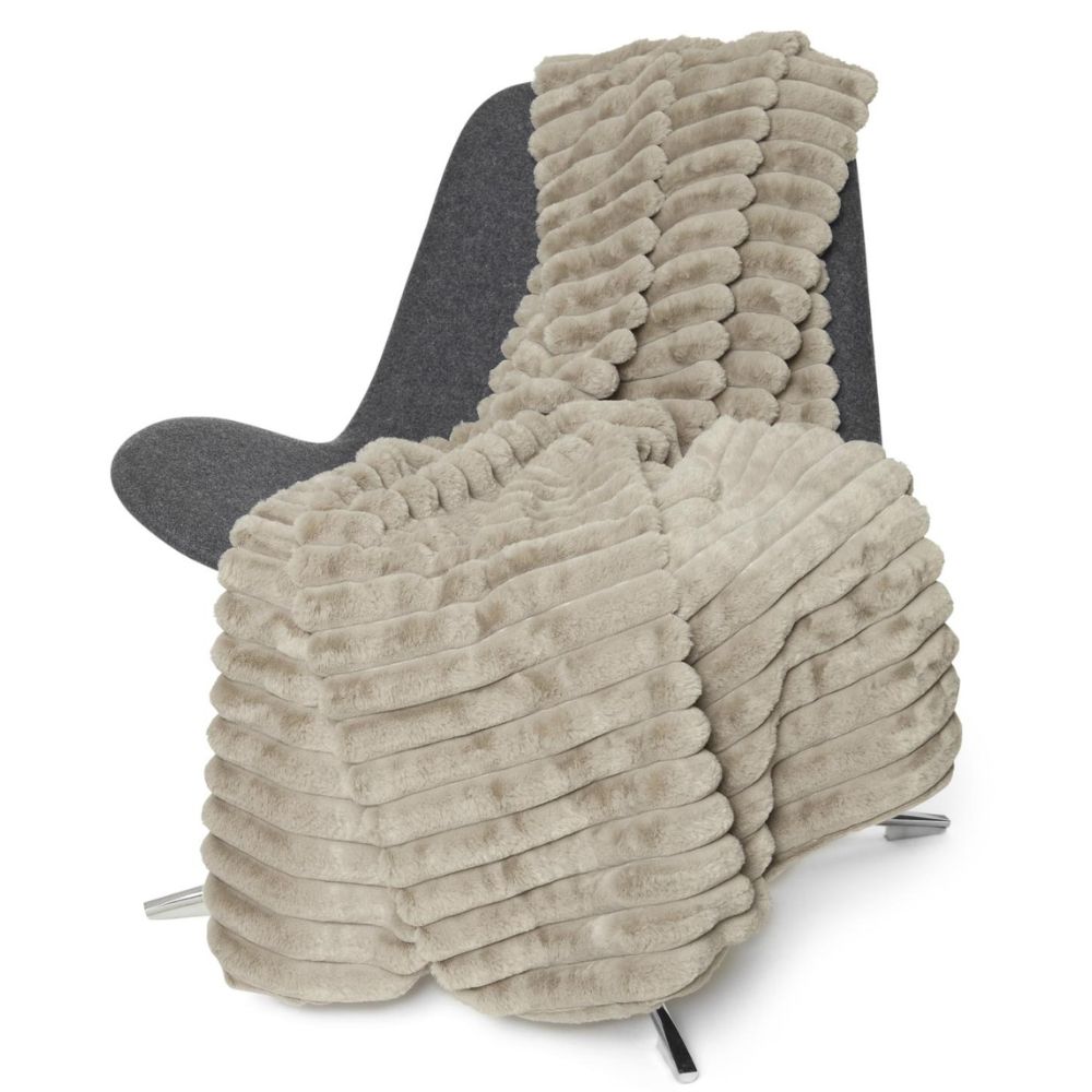 Torkkupeitto taupe Skinnwille