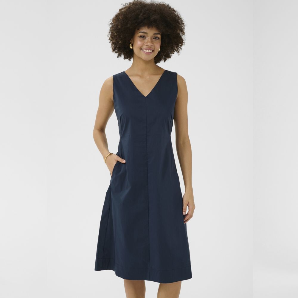 Mekko hihaton tummansininen Culture