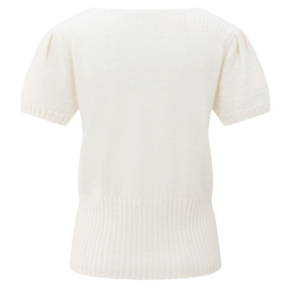 Neuletakki lyhythihainen valkoinen Yaya