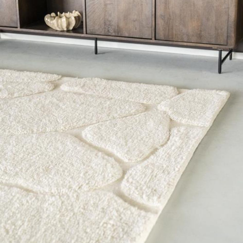 Villamatto Kala - luonnonvaalea ja taupe