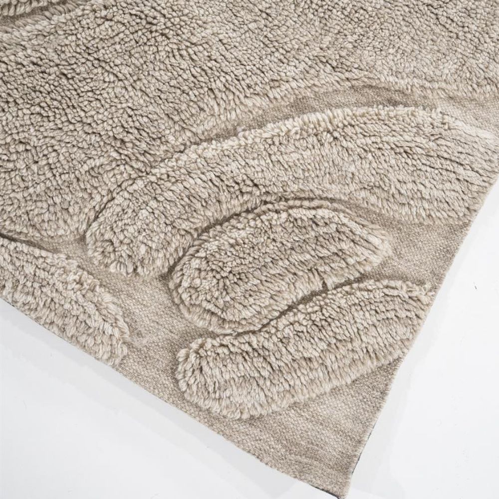 Villamatto Kala - luonnonvaalea ja taupe