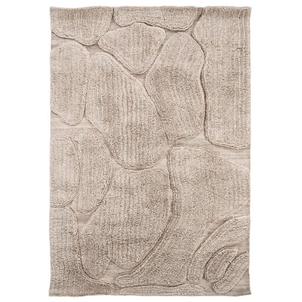 Villamatto Kala - luonnonvaalea ja taupe