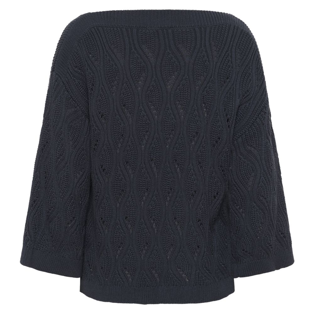 Puuvillaneule tummansininen Soaked