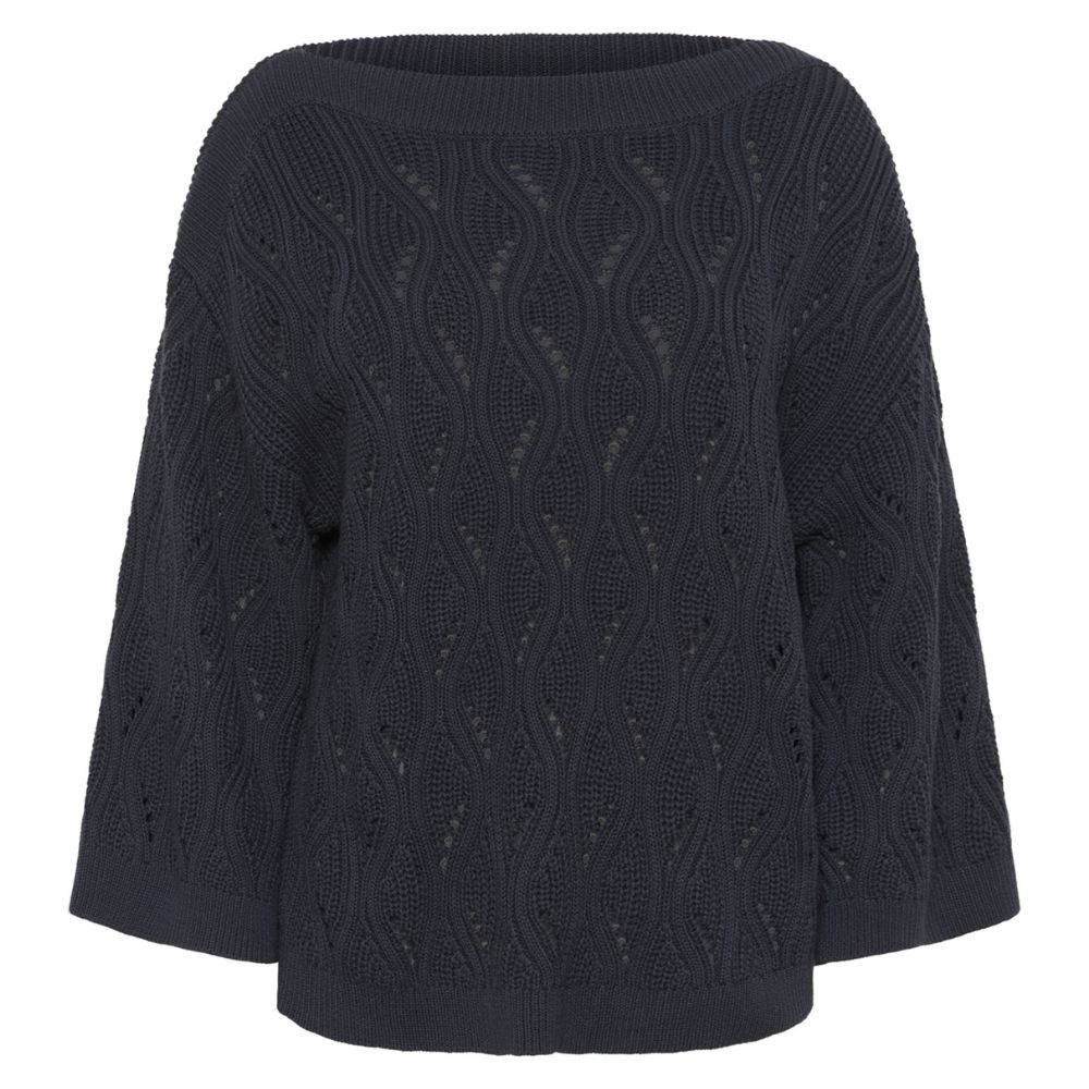 Puuvillaneule tummansininen Soaked