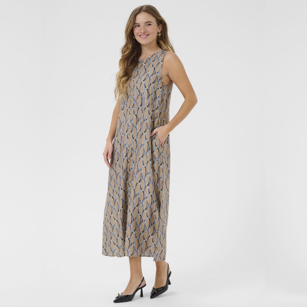 Mekko hihaton taupe Culture