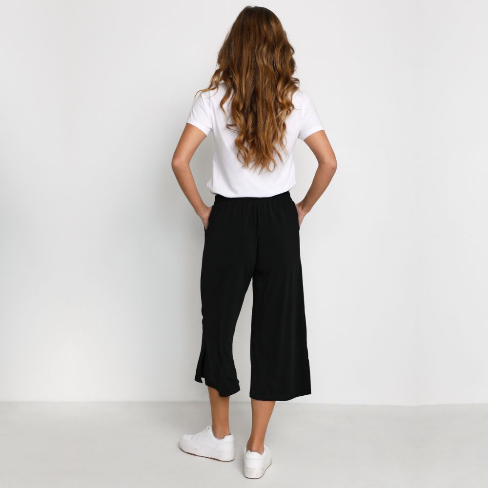 Housut culotte musta Kaffe