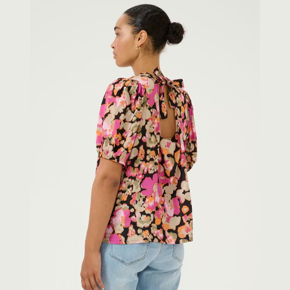 Viskoosipaita kuviollinen fuksia Kaffe