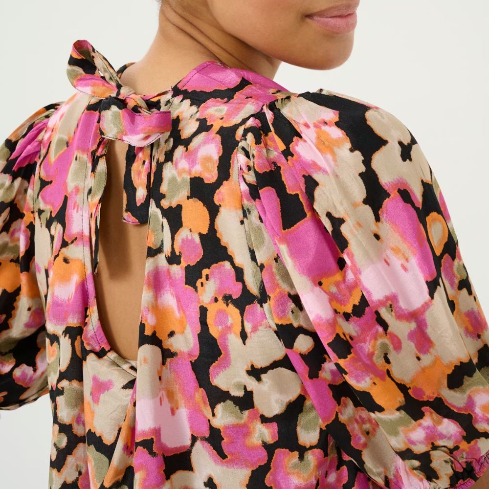 Viskoosipaita kuviollinen fuksia Kaffe