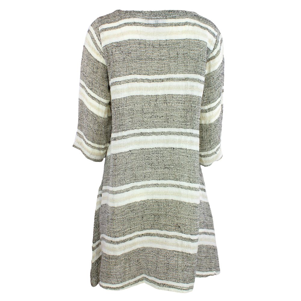 Pellavamekko mustavalkoraidallinen BH